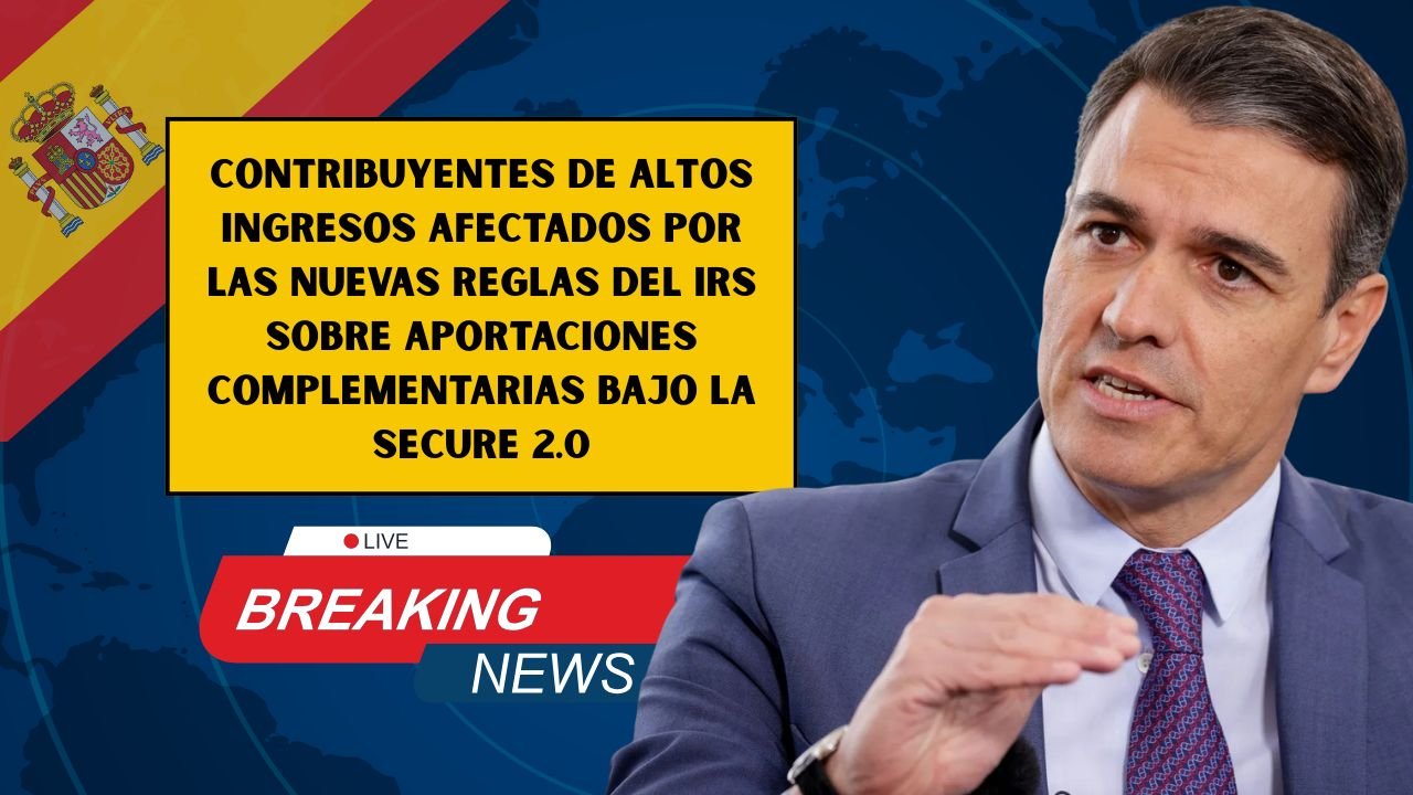 Contribuyentes de altos ingresos afectados por las nuevas reglas del IRS sobre aportaciones complementarias bajo la SECURE 2.0